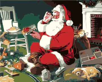 Paint by Numbers Kit - Lets Make Gifts Santa
