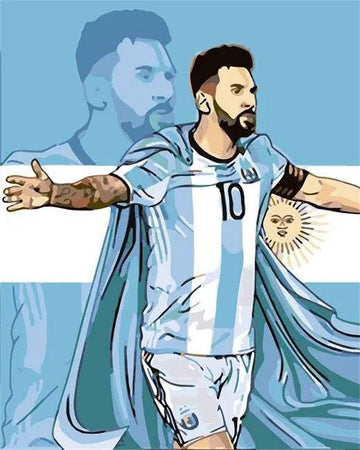 Paint by Numbers Kit - Lionel Messi