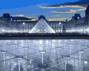 Paint by Numbers Kit - Louvre Museum