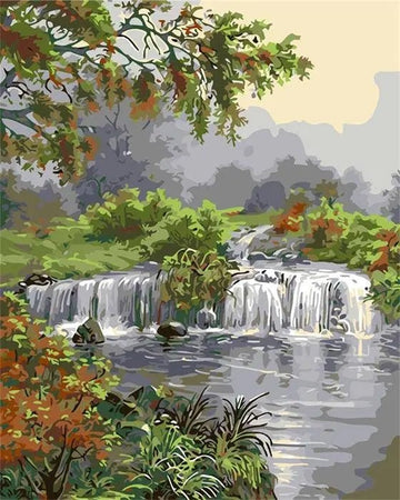 Paint by Numbers Kit - Lovely Waterfall