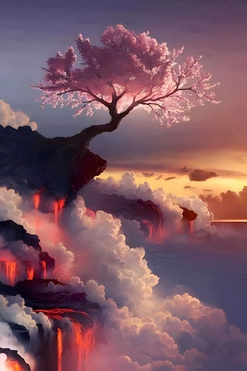 Diamond Paintings - Mythical Japanese Cherry Blossom Tree