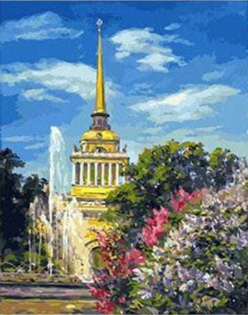 Paint by Numbers Kit - Pagoda in Asia