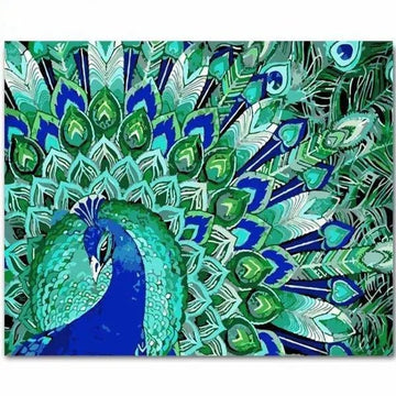 Paint by Numbers Kit - Painting Of A Peacock