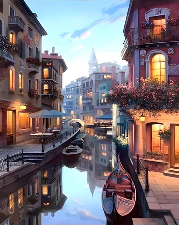 Paint by Numbers Kit - Painting On City Landscape