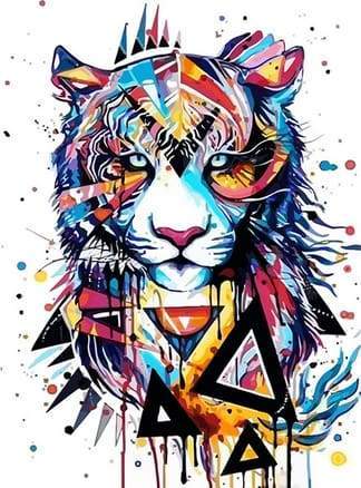 Paint by Numbers Kit - Party Tiger