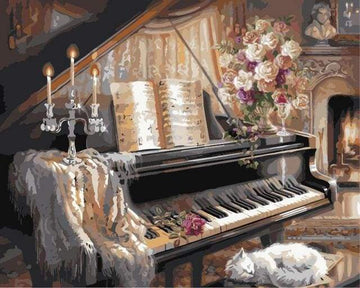 Paint by Numbers Kit - Piano