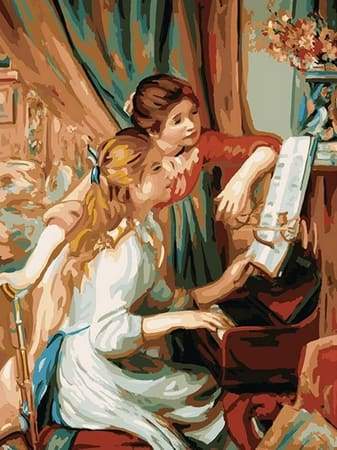 Paint by Numbers Kit - Piano Lesson