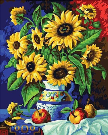 Paint by Numbers Kit - Pitcher and Sunflowers