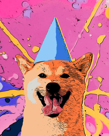 Paint by Numbers Kit - Pop Art Smiling Dog