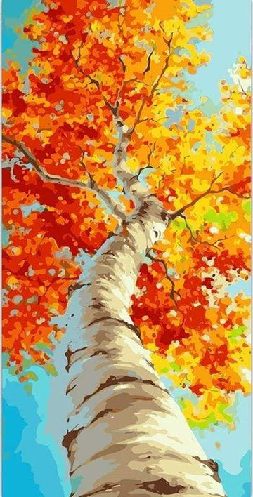 Paint by Numbers Kit - Poplar In Autumn