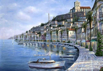 Paint by Numbers Kit - Port at the end of Day