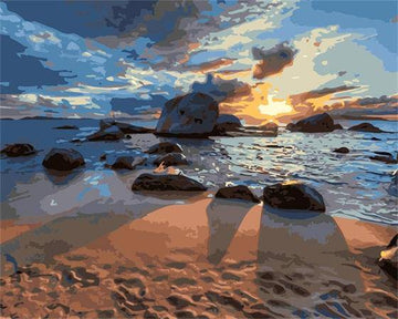 Paint by Numbers Kit - Rocks and Sea