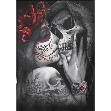 Diamond Paintings - Romantic Skull