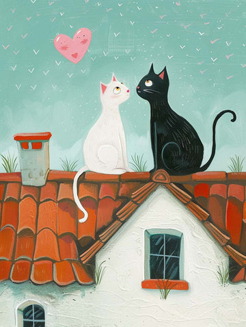 Paint by Numbers Kit - Rooftop Romance