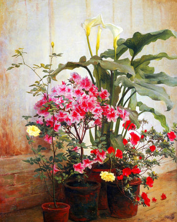 Paint by Numbers Kit - Side of a Greenhouse - George Cochran Lambdin