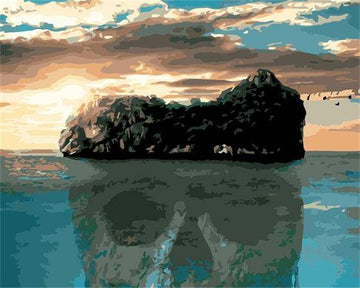 Paint by Numbers Kit - Skull Island