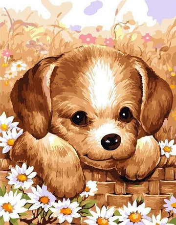 Paint by Numbers Kit - Small Puppy
