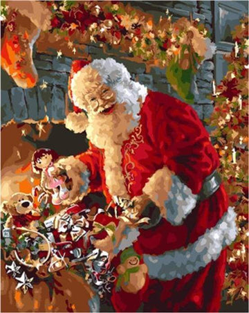 Paint by Numbers Kit - Smiling Santa Claus
