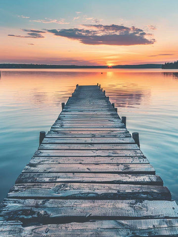 Paint by Numbers Kit - Sunset Reflection Pier