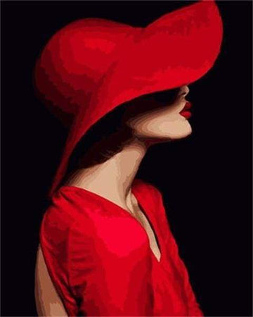 Paint by Numbers Kit - The Lady with a Red Hat