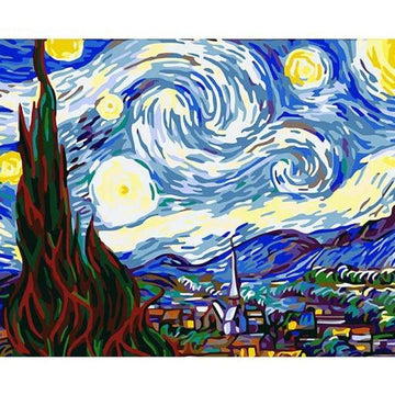 Paint by Numbers Kit - The Starry Night Of Vincent Van Gogh