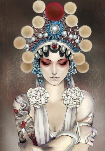Paint by Numbers Kit - Theatrical beauty