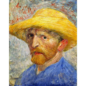 Paint by Numbers Kit - Van Gogh And His Painting With The Straw Hat