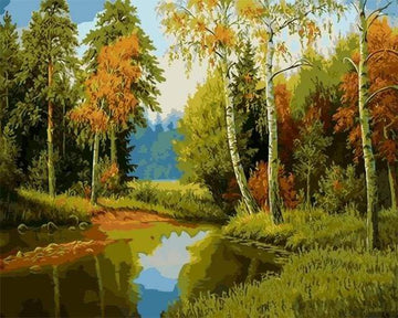 Paint by Numbers Kit - Wild River Waterfall