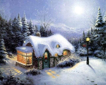 Paint by Numbers Kit - Winter House