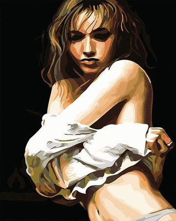 Paint by Numbers Kit - Woman ready to undress