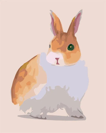 Paint by Numbers Kit - Worried Rabbit