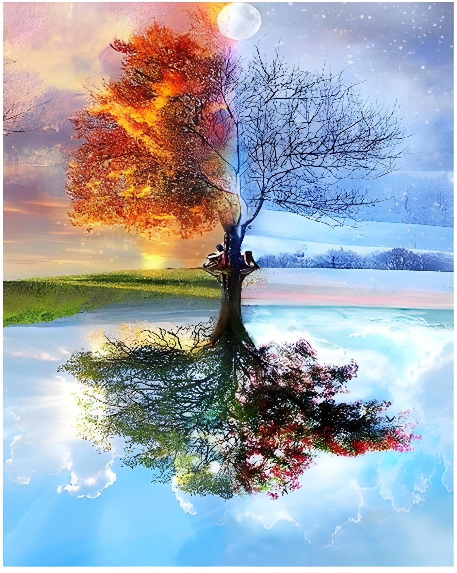 Paint by Numbers Kit - 4 Seasons Tree
