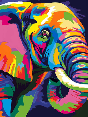 Paint by Numbers Kit - 5D Vibrant Elephant