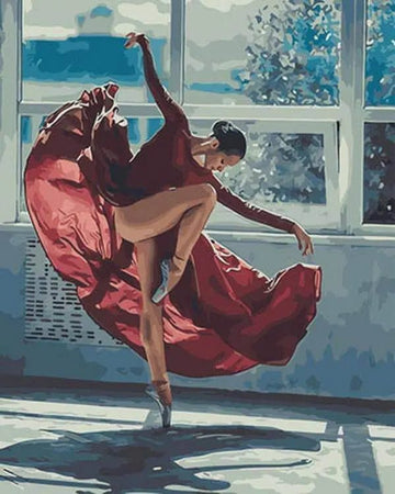 Paint by Numbers Kit - A Ballerina In Red