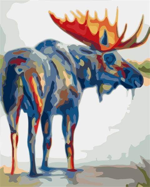 Paint by Numbers Kit - A Big Blue Deer