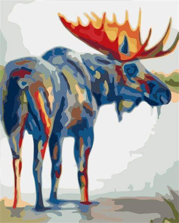 Paint by Numbers Kit - A Big Blue Deer