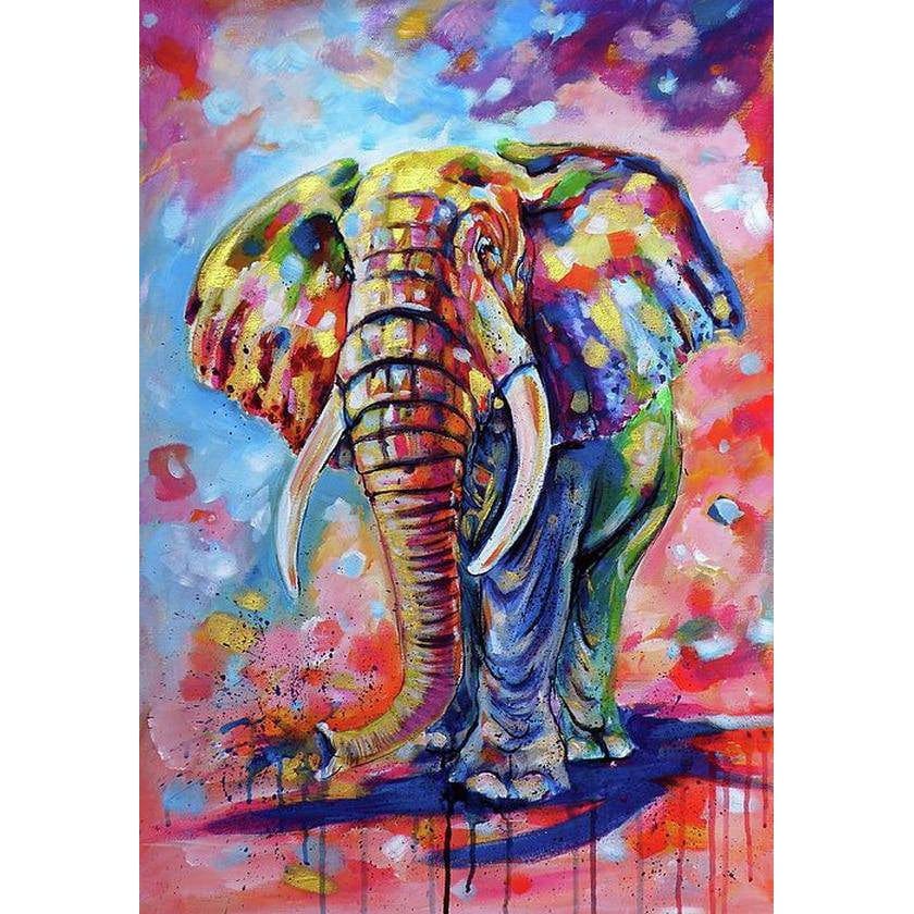 Diamond Paintings - A Colorful Elephant