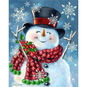 Diamond Paintings - A Happy Snowman