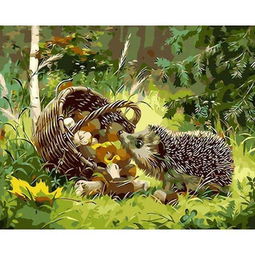 Paint by Numbers Kit - A Herrison And A Pack Of Mushroom