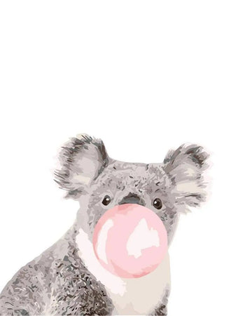 Paint by Numbers Kit - A Little Cute Animal Bubbling