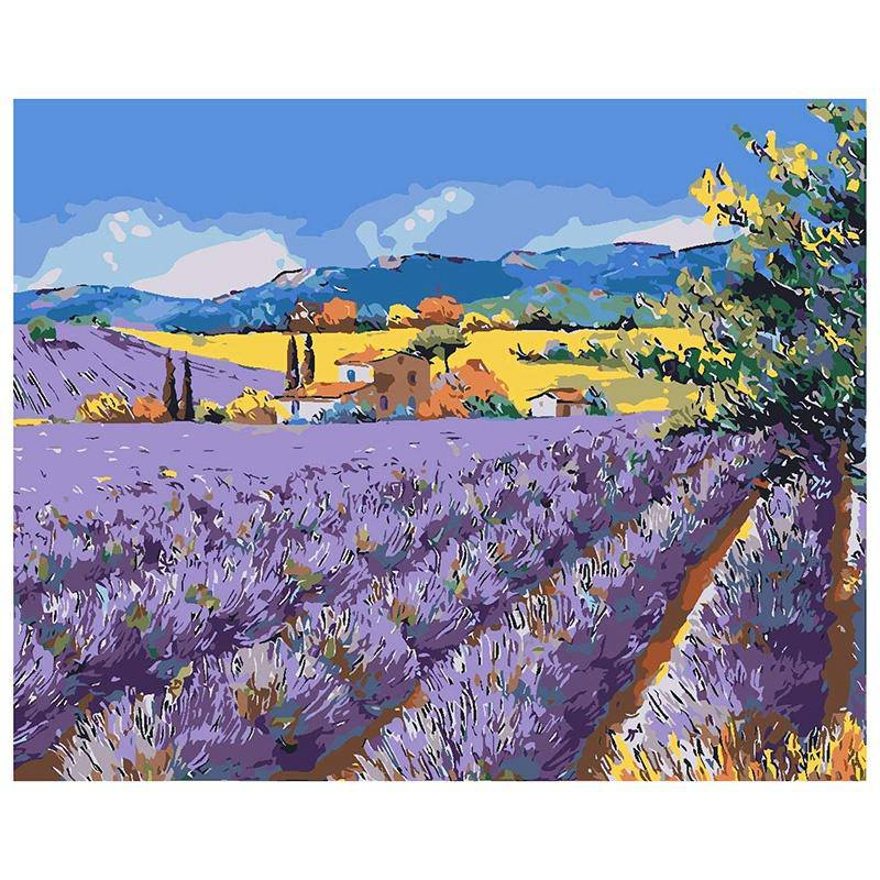 Paint by Numbers Kit - A Meadow