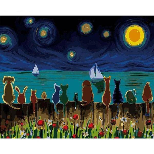 Paint by Numbers Kit - Abstract Animals