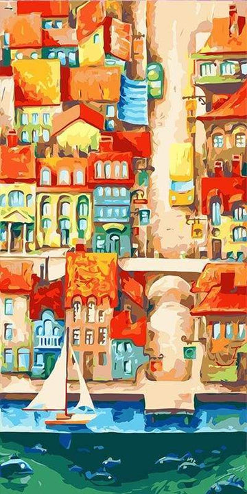 Paint by Numbers Kit - Abstract Beachfront