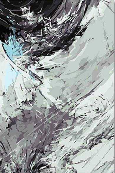 Paint by Numbers Kit - Abstract Black And White