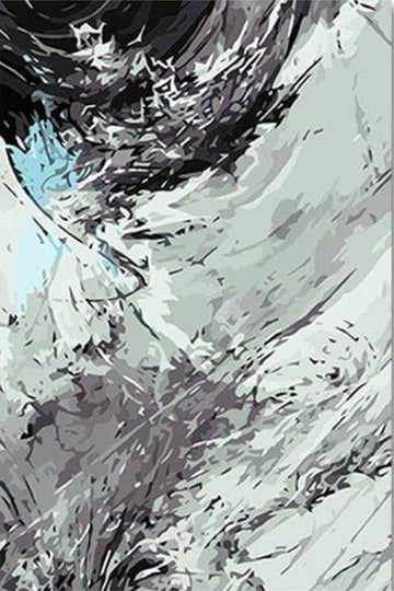 Paint by Numbers Kit - Abstract Black And White