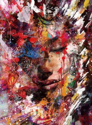 Paint by Numbers Kit - Abstract Female Face