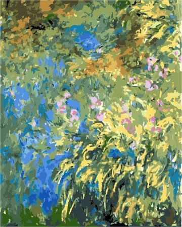 Paint by Numbers Kit - Abstract Green Scenery