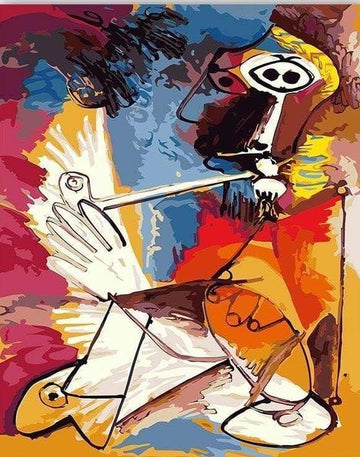 Paint by Numbers Kit - Abstract Man With Pipe