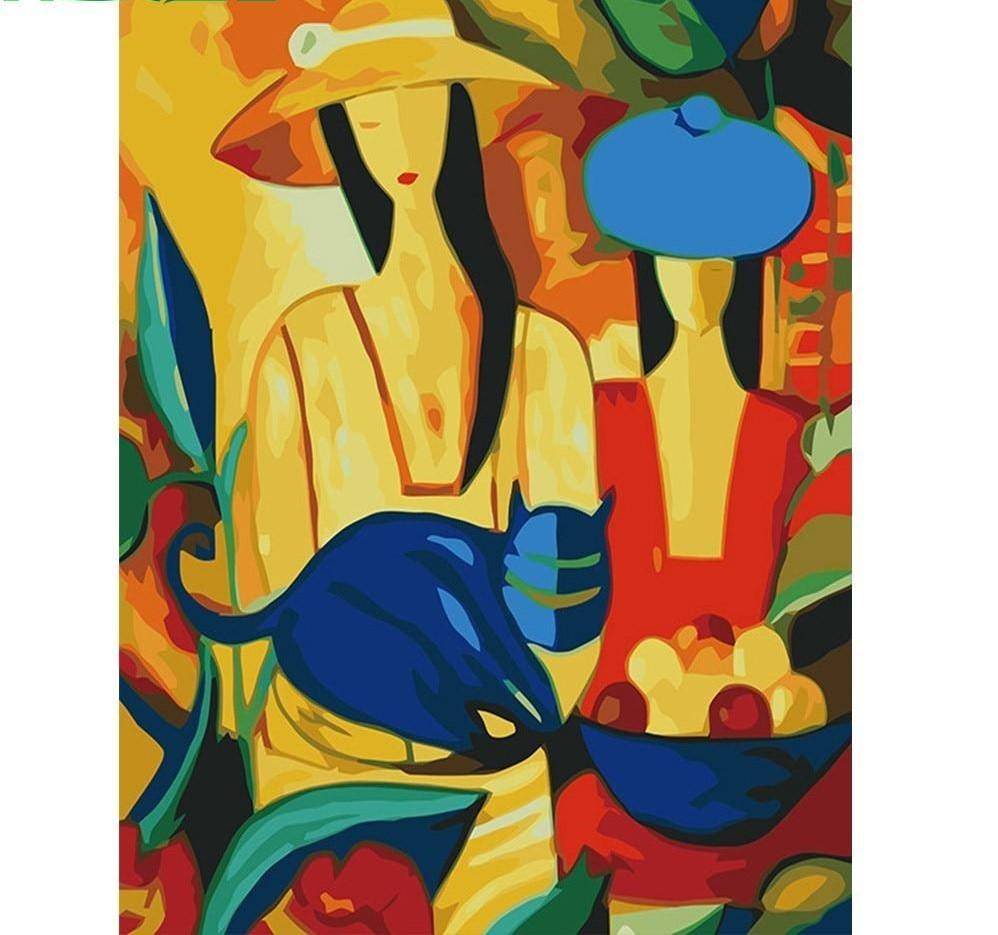 Paint by Numbers Kit - Abstract Women Painting