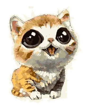 Paint by Numbers Kit - Adorable Small Cat